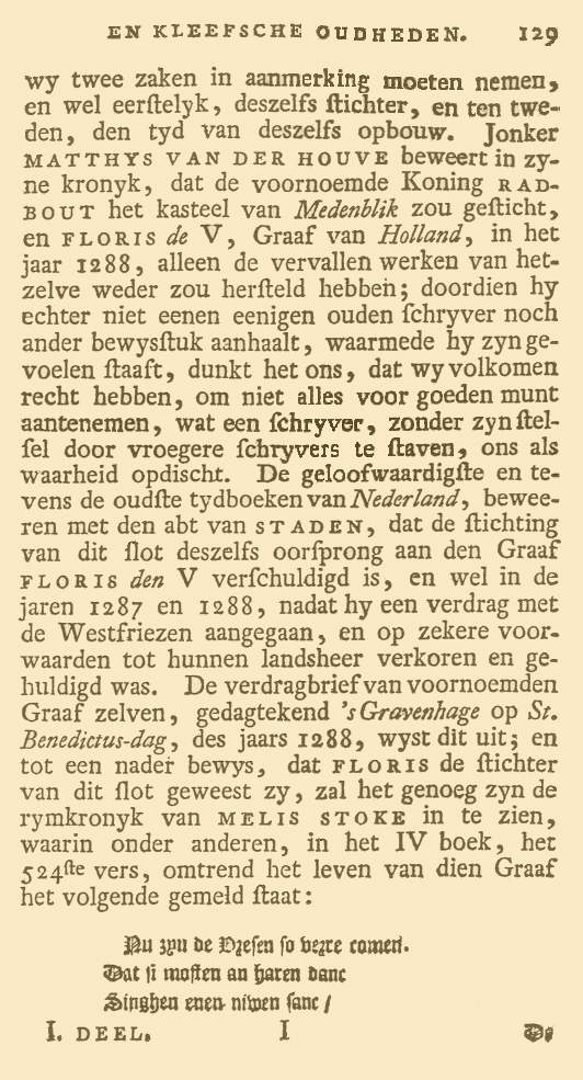 Kabinet van Nederlandsche en Kleefsche Oudheden. Pag. 129