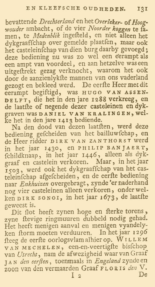 Kabinet van Nederlandsche en Kleefsche Oudheden. Pag. 131