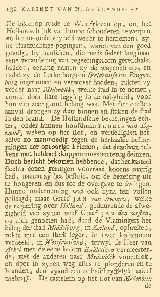 Kabinet van Nederlandsche en Kleefsche Oudheden. Pag. 132