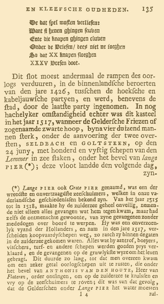 Kabinet van Nederlandsche en Kleefsche Oudheden. Pag. 135