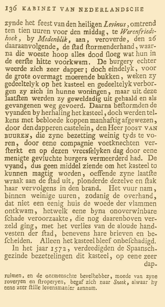 Kabinet van Nederlandsche en Kleefsche Oudheden. Pag. 136