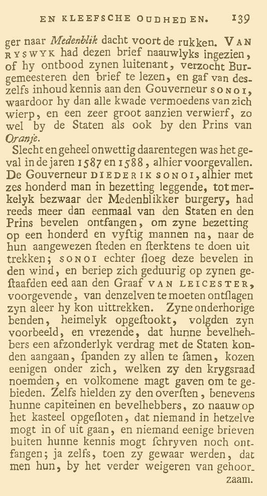 Kabinet van Nederlandsche en Kleefsche Oudheden. Pag. 139