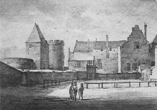 'T Slot te Medenblik, 1647, krijttekening van R. Roghman.