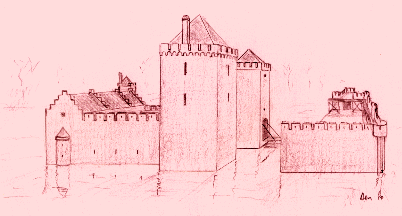 Author's reconstruction of Nuwendoorn Castle.