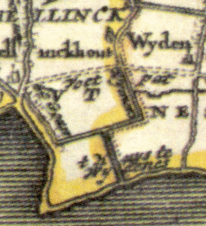 Fragment van een kaart van Joannes de Ram.